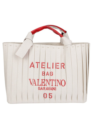 Valentino Garavani Atelier Bag 05 Plissé Edition Tote Bag