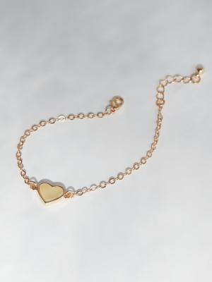 Heart Icon Chain Bracelet