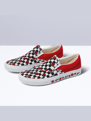 Customs Roses Checkerboard Slip-on