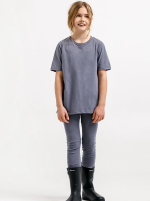 Sasha Classic Tee - Dusty Blue