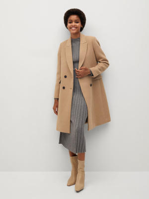 Double-breasted Wool Coat