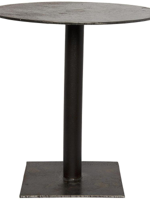 Noir Mies Black Metal Side Table