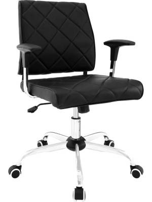 Lochsa Vinyl Office Chair Black