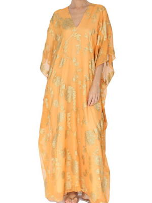 Saffron Gold Metallic Boubou