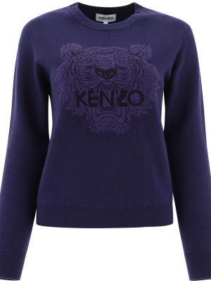 Kenzo Tiger Embroidered Crewneck Jumper