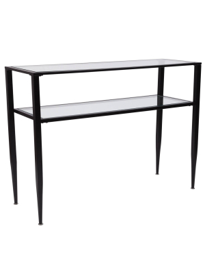 Newport Console Table Black - Riverstone Furniture