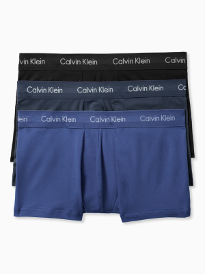 Cotton Stretch 3 Pack Low Rise Trunk