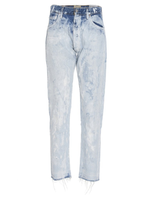 Gallery Dept. Bleached Effect Straight Leg Jeans