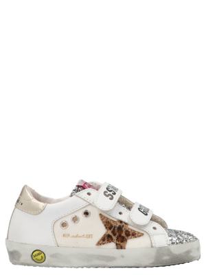 Golden Goose Kids Old School Velcro Strap Sneakers