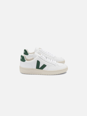 Veja V-12 Leather - Extra White / Cyprus