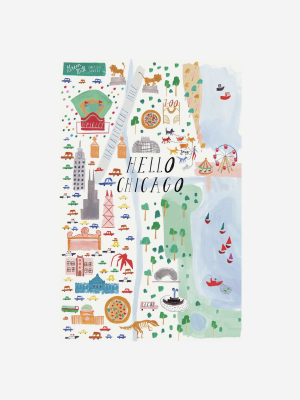 Hello Chicago Art Print