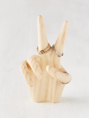 Peace Sign Ring Holder