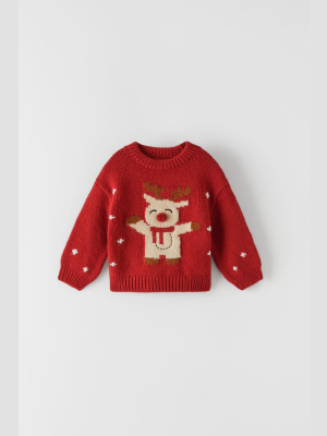 Reindeer Knit Sweater