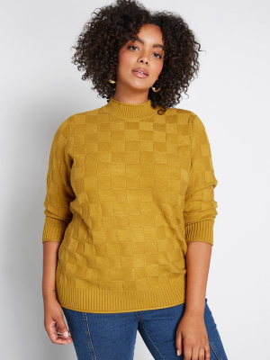 Texture Talk Pullover Sweater