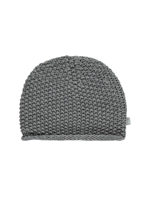 Charcoal Cotton Knitted Hat