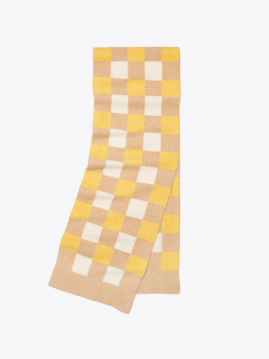 Knit Check Scarf