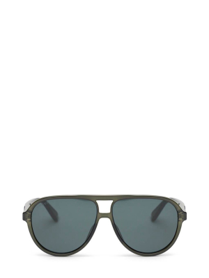 Transparent Pilot Sunglasses