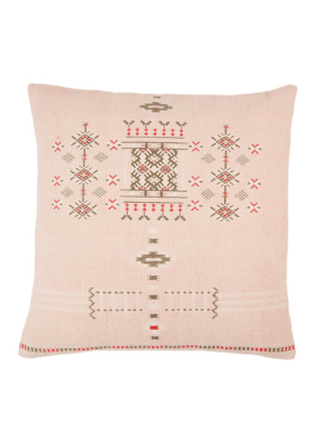 Jaipur Living Maram Tribal Blush/ Brown Down Throw Pillow 22 Inch