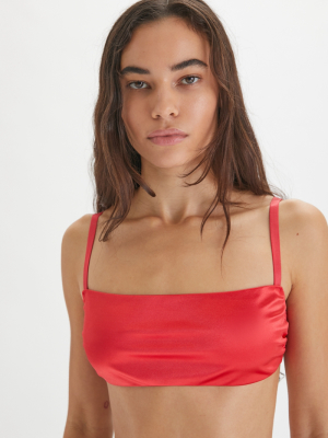 Out From Under Ruched Straight Neck Bralette