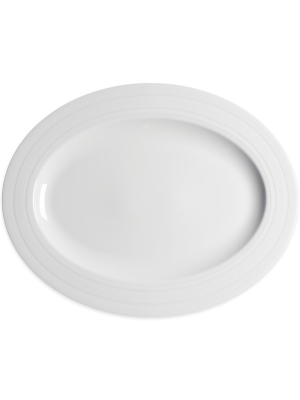 Caskata Harvard Stripe Oval Platter