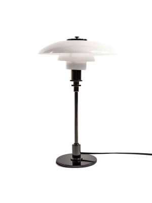 Mid Century Henningsen Small Table Lamp - Black Gunmetal