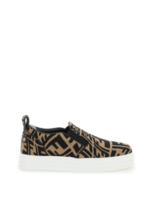 Fendi Ff Vertigo Motif Slip-on Sneakers