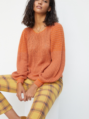 Lindsay Pointelle Sweater