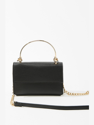 Pebbled Faux Leather Crossbody Bag