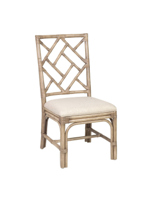 Set Of 2 Riana Rattan Dining Chair Gray - East At Main