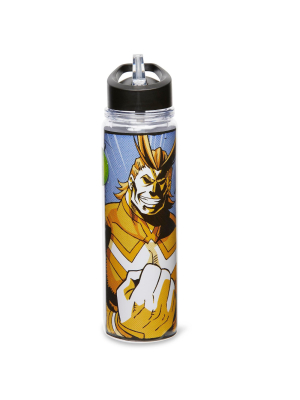 Just Funky My Hero Academia All Might 17oz Double Wall Plastic Water Bottle