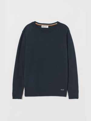 Fine-knit Cotton Sweater