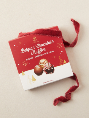 Belgian Chocolate Truffles, Set Of 9