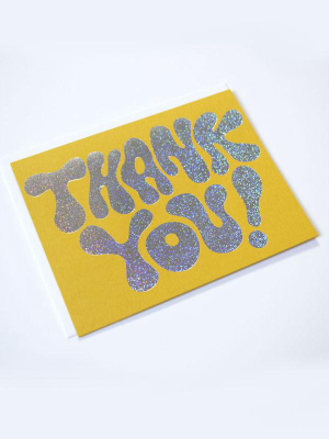 Thank You Glitter Card