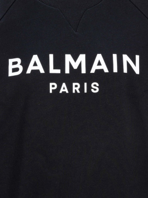 Balmain Logo Printed Crewneck Sweatshirt