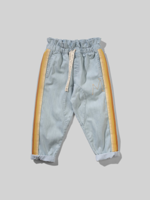 Munsterkids Girls Denim River Pant- Denim