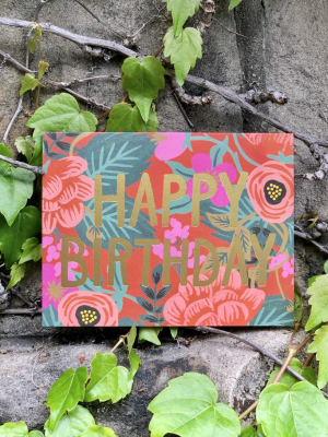 Poppy Birthday Card