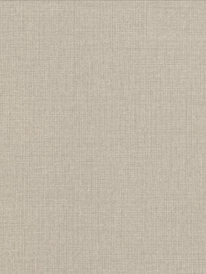 Linen Wallpaper In Beige From The Exclusives Collection By Graham & Brown