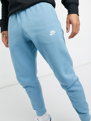 Nike Club Cuffed Sweatpants In Pale Blue