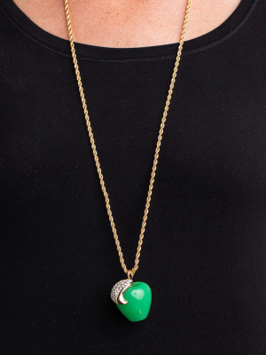 Jade Apple Pendant