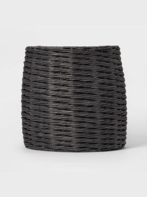 Tall Round Paper 5mm Rope Basket Charcoal - Project 62™