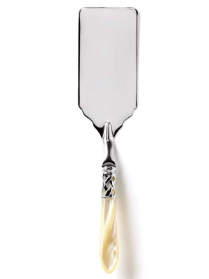 Vietri Aladdin Brilliant Ivory Lasagna Server