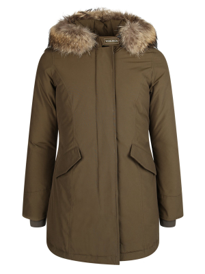 Woolrich Fur-trimmed Hooded Padded Coat