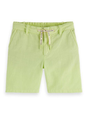 Scotch Shrunk Cotton Shorts With Drawstring - Lemonade