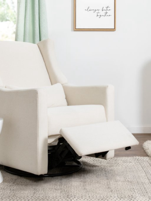 Kiwi Electronic Recliner And Swivel Glider In Eco-performance Fabric With Usb Port | Water Repellent & Stain Resistant