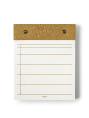 Ochre Post Bound Standard Issue Notepad No. 7