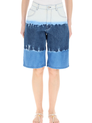 Alberta Ferretti Tie Dye Bermuda Shorts