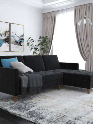 Prato Storage Sectional Futon - Room & Joy