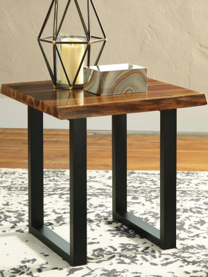 Brosward End Table Black/brown - Signature Design By Ashley