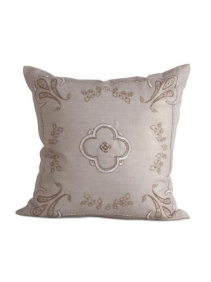 Karaikal Pillow In Natural Design By Bliss Studio