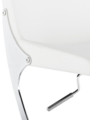 Nuevo Swing Adjustable Stool - White